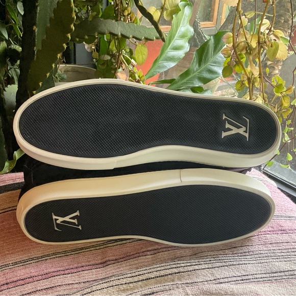 Louis Vuitton Black and Gray High-Top Sneakers - Picture 9 of 10